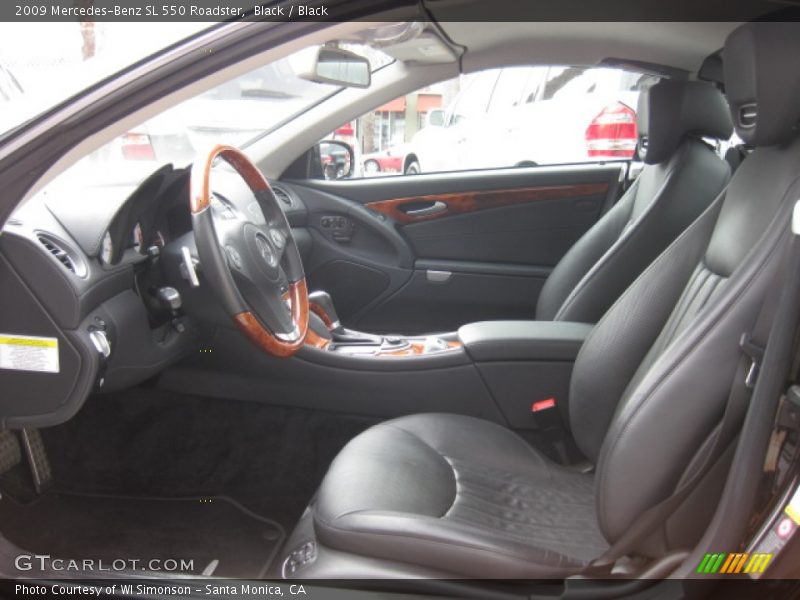 Black / Black 2009 Mercedes-Benz SL 550 Roadster