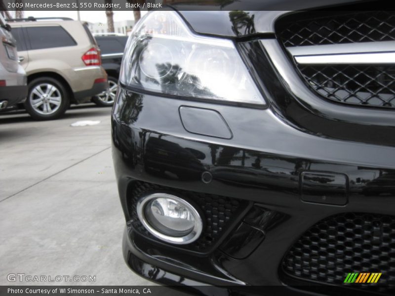 Black / Black 2009 Mercedes-Benz SL 550 Roadster