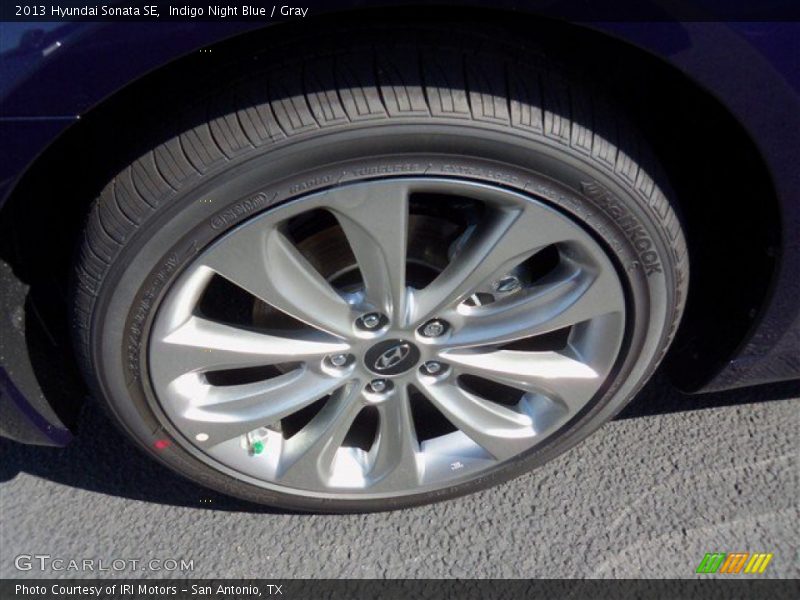 Indigo Night Blue / Gray 2013 Hyundai Sonata SE