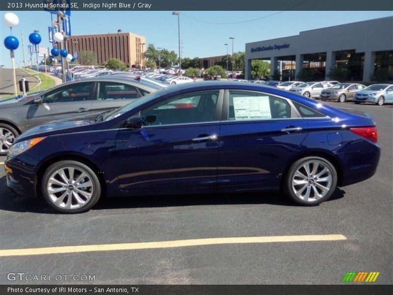 Indigo Night Blue / Gray 2013 Hyundai Sonata SE