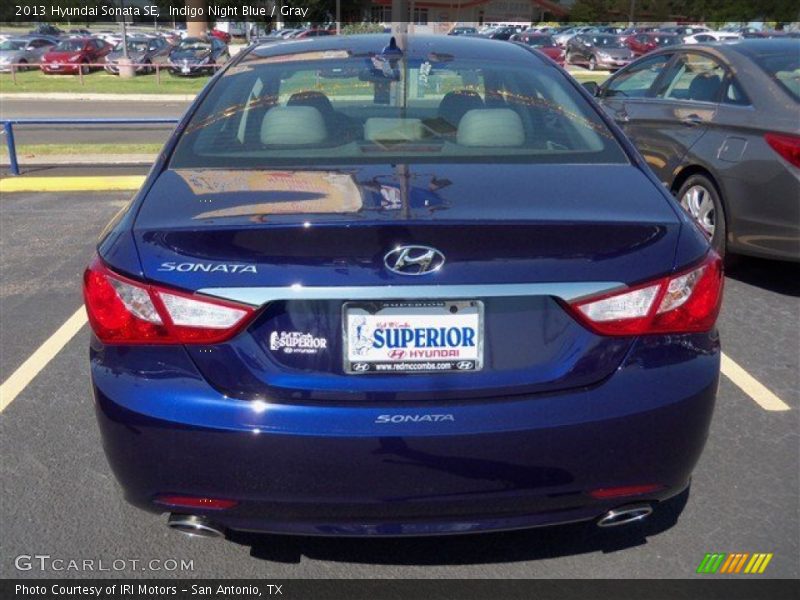 Indigo Night Blue / Gray 2013 Hyundai Sonata SE