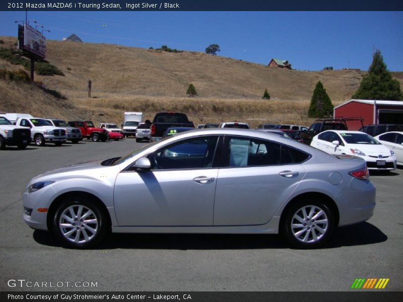 Ingot Silver / Black 2012 Mazda MAZDA6 i Touring Sedan