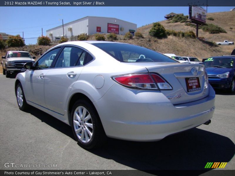 Ingot Silver / Black 2012 Mazda MAZDA6 i Touring Sedan