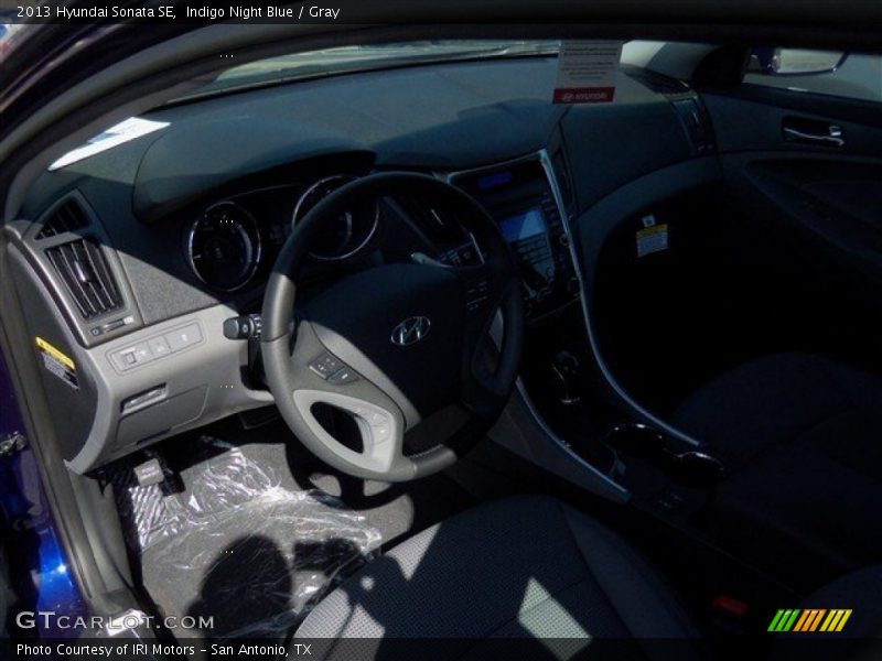 Indigo Night Blue / Gray 2013 Hyundai Sonata SE