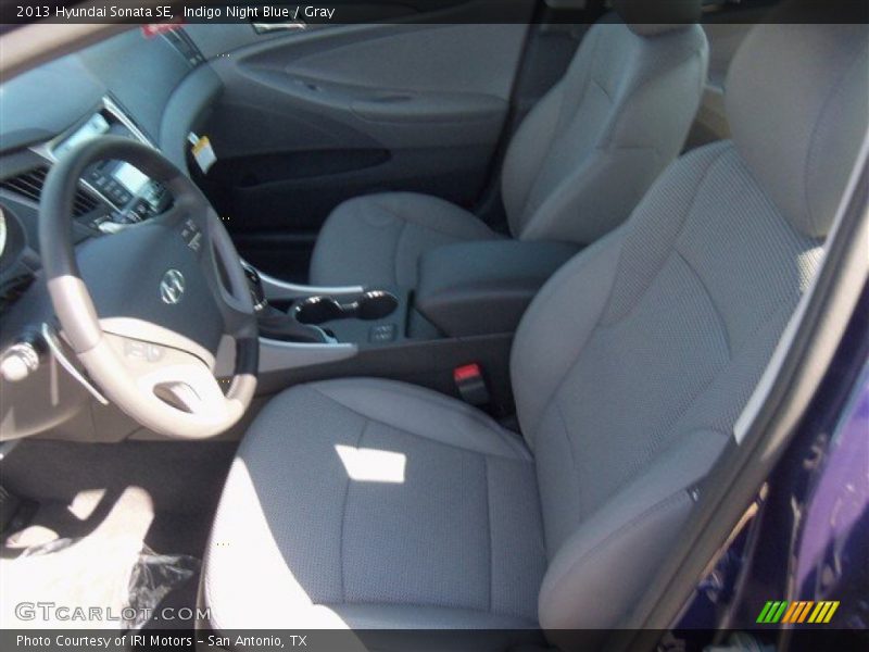 Indigo Night Blue / Gray 2013 Hyundai Sonata SE