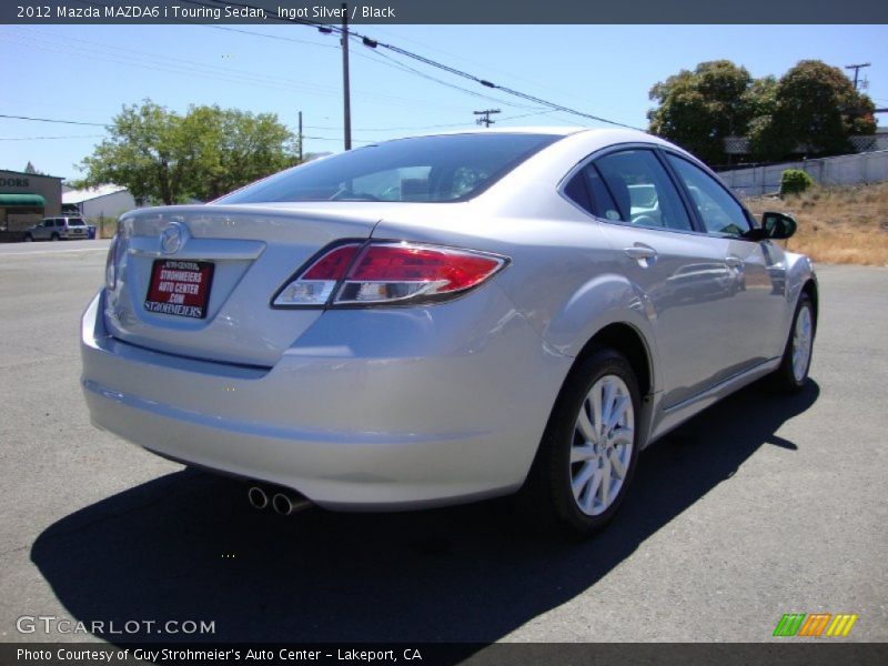Ingot Silver / Black 2012 Mazda MAZDA6 i Touring Sedan