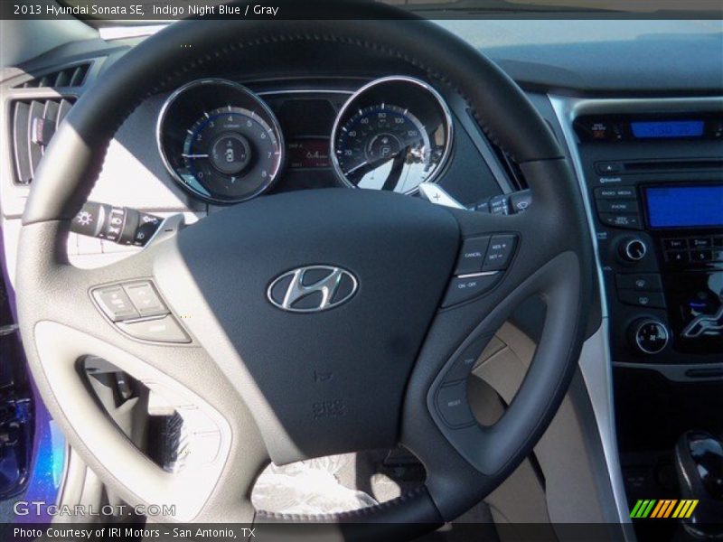 Indigo Night Blue / Gray 2013 Hyundai Sonata SE