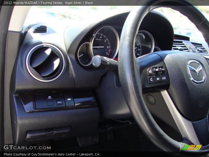 Ingot Silver / Black 2012 Mazda MAZDA6 i Touring Sedan