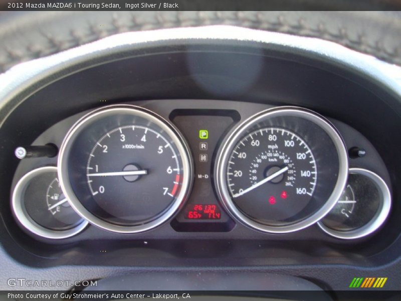 Ingot Silver / Black 2012 Mazda MAZDA6 i Touring Sedan