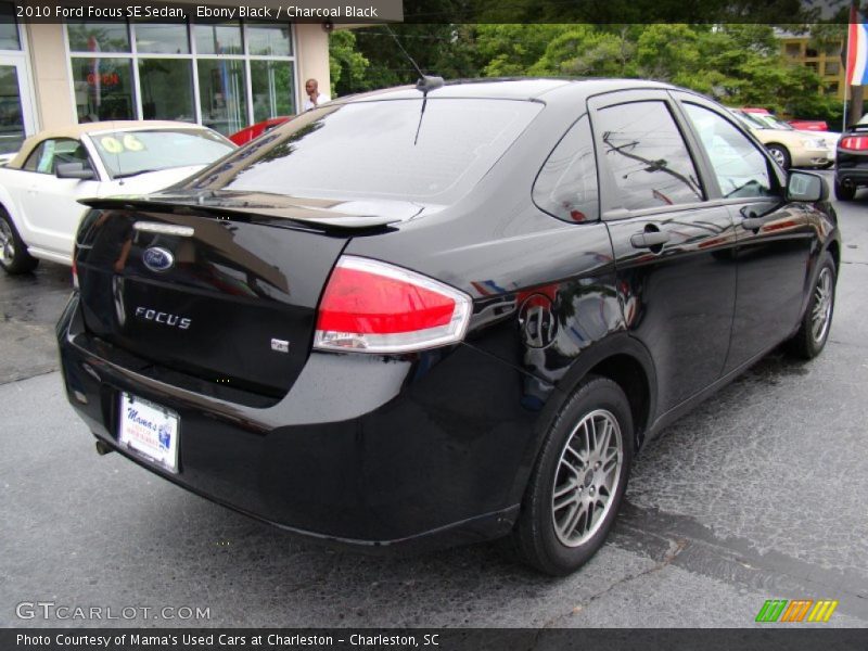 Ebony Black / Charcoal Black 2010 Ford Focus SE Sedan