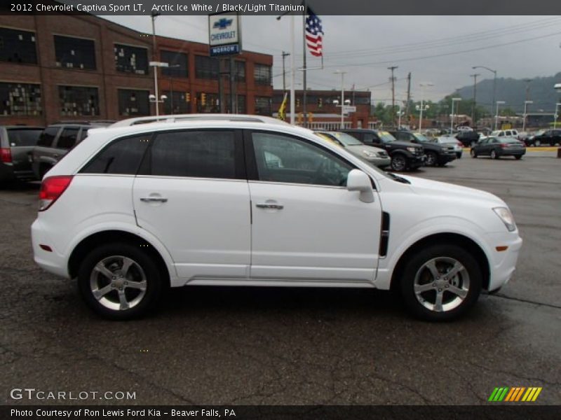 Arctic Ice White / Black/Light Titanium 2012 Chevrolet Captiva Sport LT