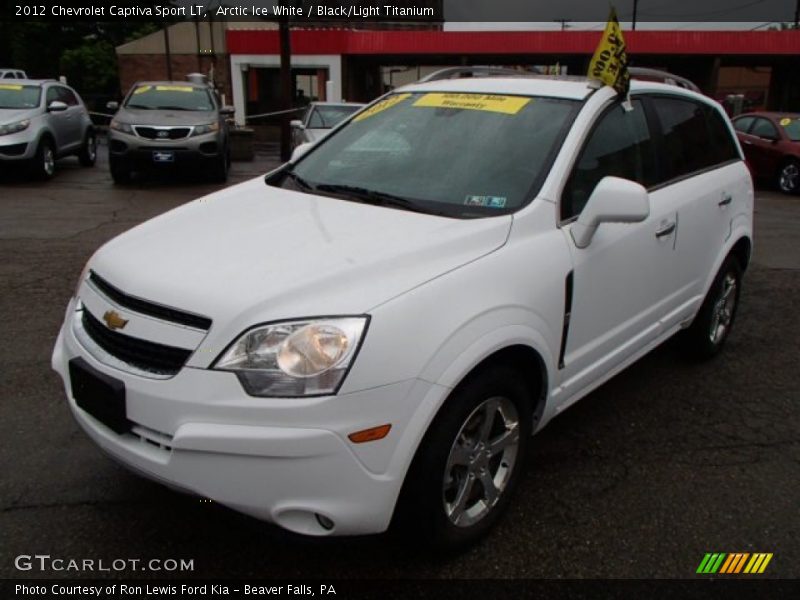 Arctic Ice White / Black/Light Titanium 2012 Chevrolet Captiva Sport LT