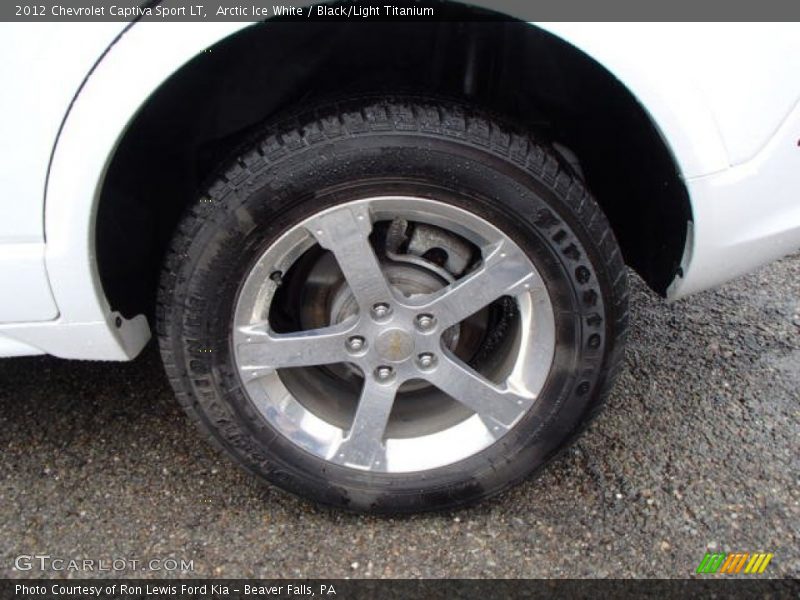 Arctic Ice White / Black/Light Titanium 2012 Chevrolet Captiva Sport LT