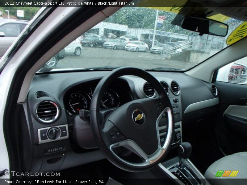 Arctic Ice White / Black/Light Titanium 2012 Chevrolet Captiva Sport LT