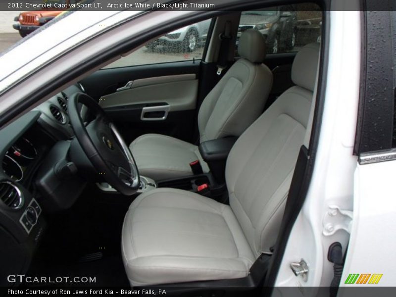 Arctic Ice White / Black/Light Titanium 2012 Chevrolet Captiva Sport LT