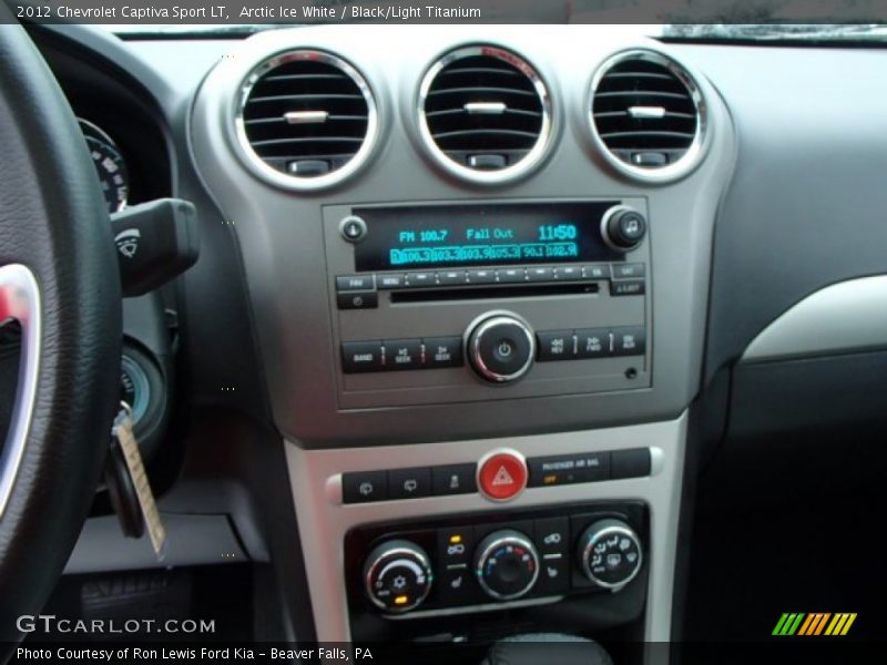 Arctic Ice White / Black/Light Titanium 2012 Chevrolet Captiva Sport LT