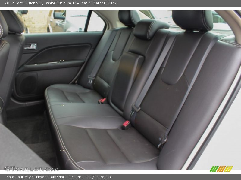 White Platinum Tri-Coat / Charcoal Black 2012 Ford Fusion SEL