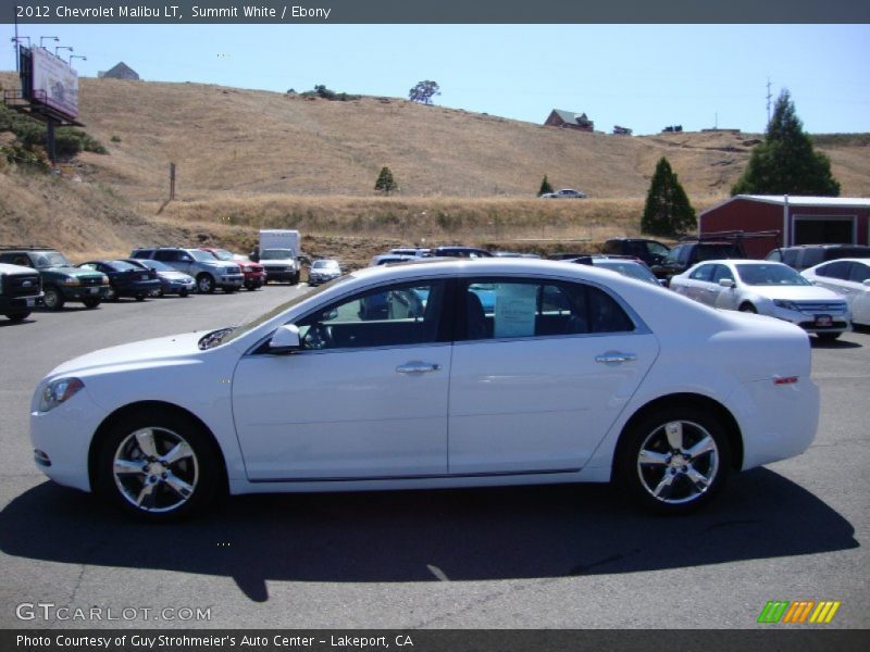 Summit White / Ebony 2012 Chevrolet Malibu LT