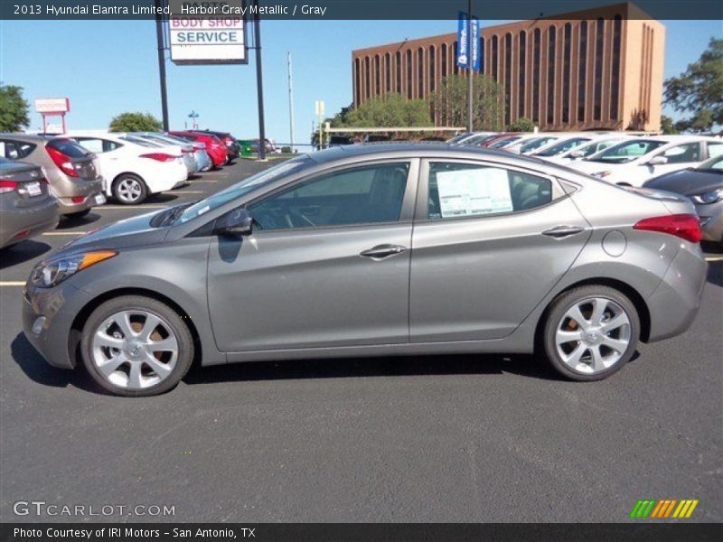 Harbor Gray Metallic / Gray 2013 Hyundai Elantra Limited