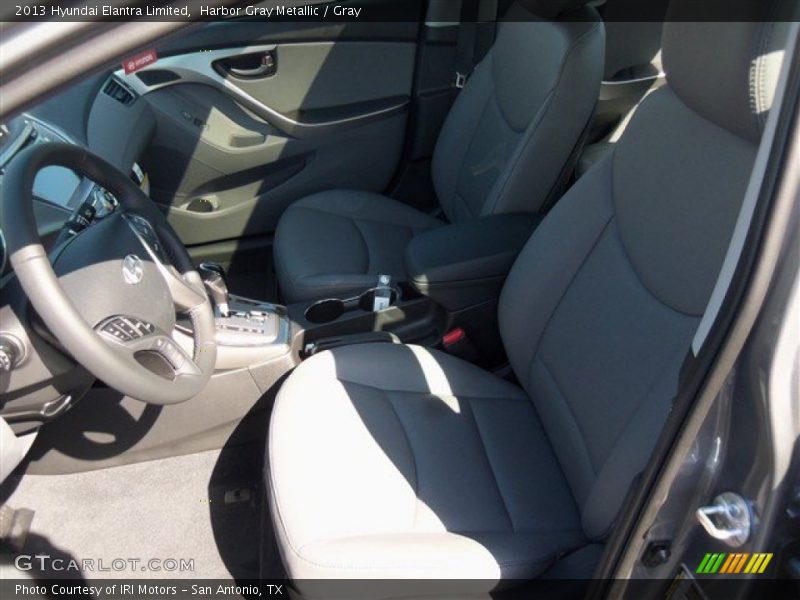 Harbor Gray Metallic / Gray 2013 Hyundai Elantra Limited