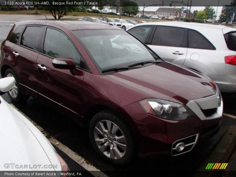 Basque Red Pearl / Taupe 2010 Acura RDX SH-AWD