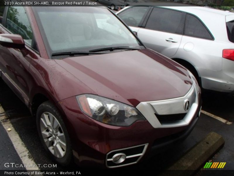 Basque Red Pearl / Taupe 2010 Acura RDX SH-AWD