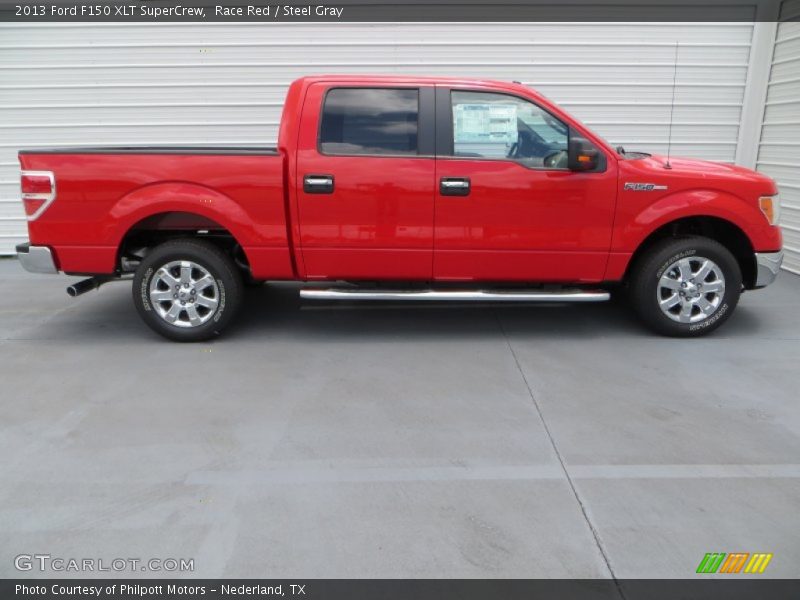 Race Red / Steel Gray 2013 Ford F150 XLT SuperCrew
