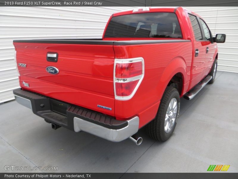 Race Red / Steel Gray 2013 Ford F150 XLT SuperCrew