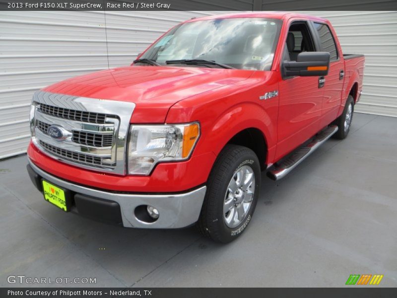 Race Red / Steel Gray 2013 Ford F150 XLT SuperCrew