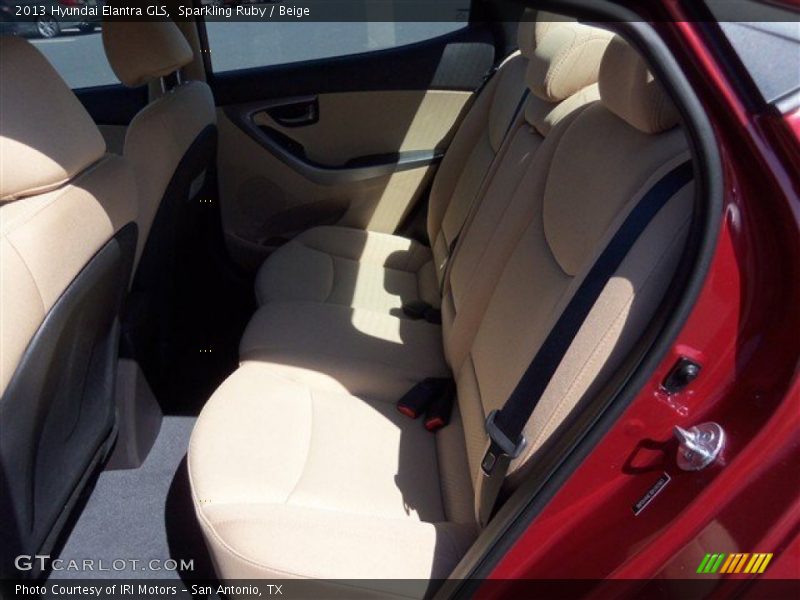 Sparkling Ruby / Beige 2013 Hyundai Elantra GLS