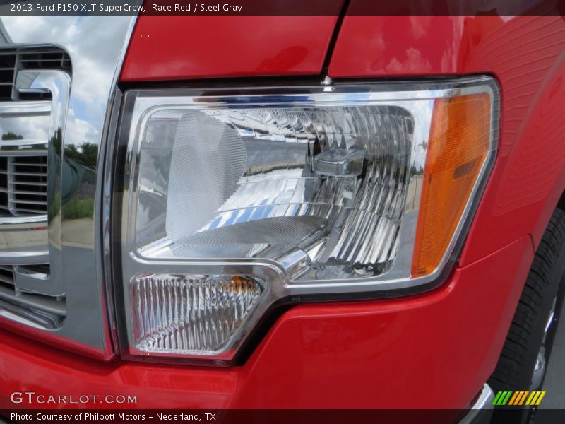 Race Red / Steel Gray 2013 Ford F150 XLT SuperCrew