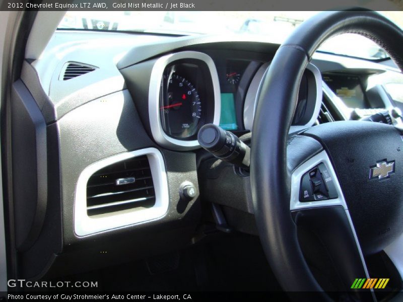 Gold Mist Metallic / Jet Black 2012 Chevrolet Equinox LTZ AWD