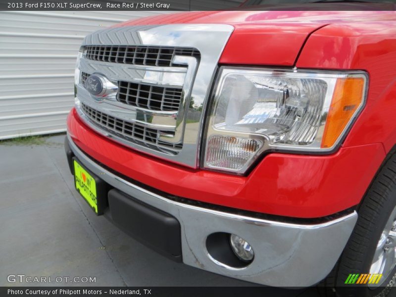 Race Red / Steel Gray 2013 Ford F150 XLT SuperCrew