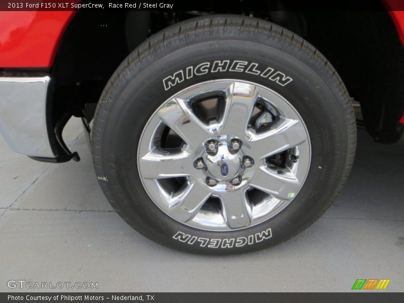 Race Red / Steel Gray 2013 Ford F150 XLT SuperCrew