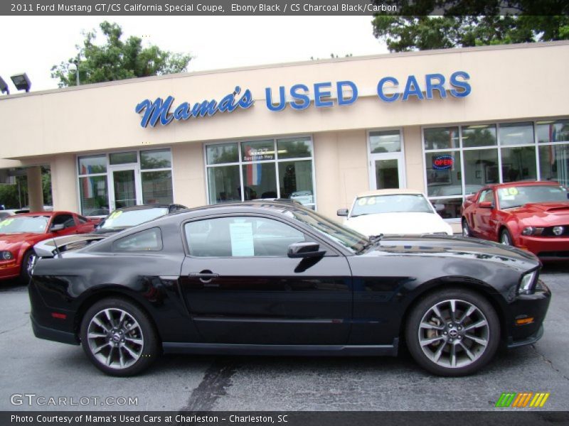 Ebony Black / CS Charcoal Black/Carbon 2011 Ford Mustang GT/CS California Special Coupe