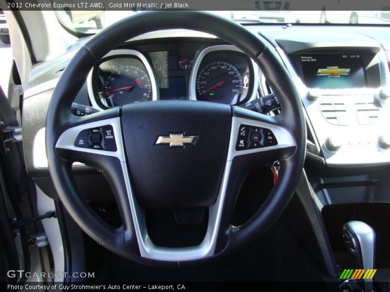 Gold Mist Metallic / Jet Black 2012 Chevrolet Equinox LTZ AWD