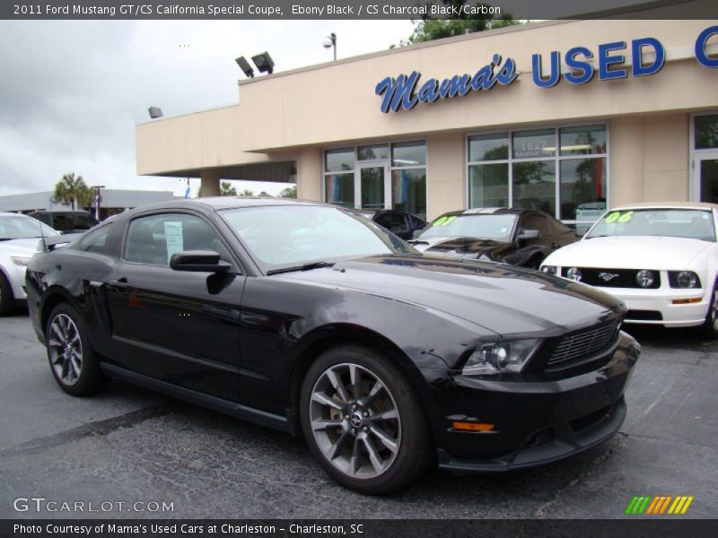 Ebony Black / CS Charcoal Black/Carbon 2011 Ford Mustang GT/CS California Special Coupe