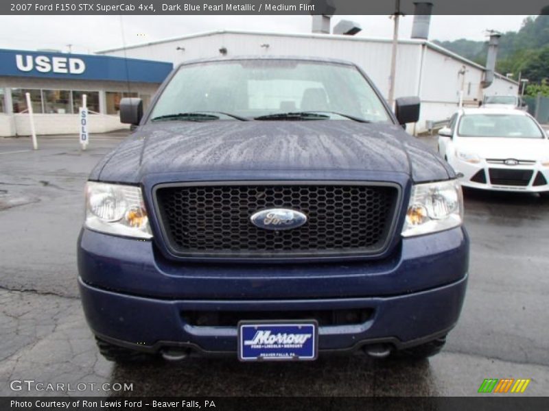 Dark Blue Pearl Metallic / Medium Flint 2007 Ford F150 STX SuperCab 4x4