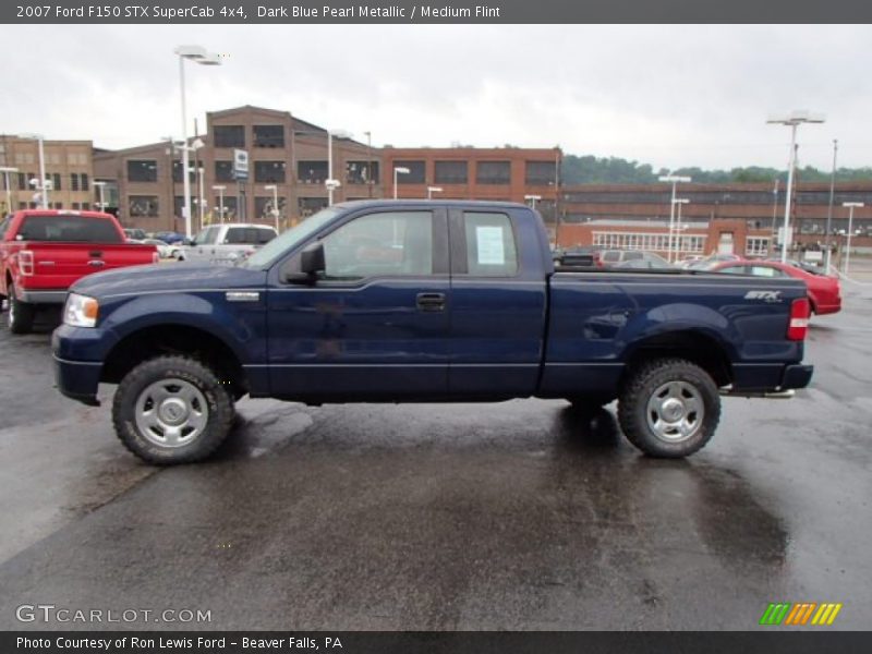 Dark Blue Pearl Metallic / Medium Flint 2007 Ford F150 STX SuperCab 4x4