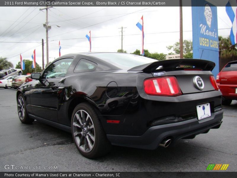 Ebony Black / CS Charcoal Black/Carbon 2011 Ford Mustang GT/CS California Special Coupe