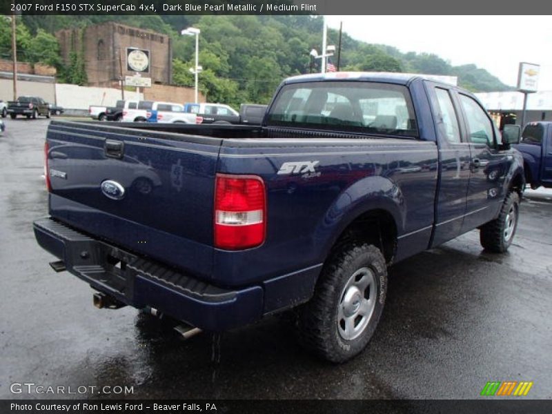 Dark Blue Pearl Metallic / Medium Flint 2007 Ford F150 STX SuperCab 4x4