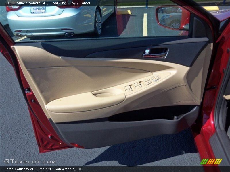 Sparkling Ruby / Camel 2013 Hyundai Sonata GLS