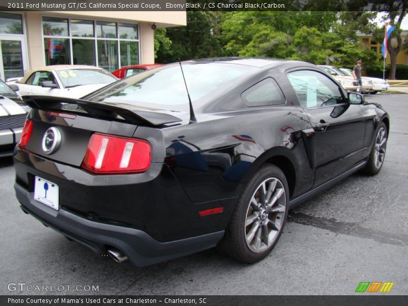 Ebony Black / CS Charcoal Black/Carbon 2011 Ford Mustang GT/CS California Special Coupe