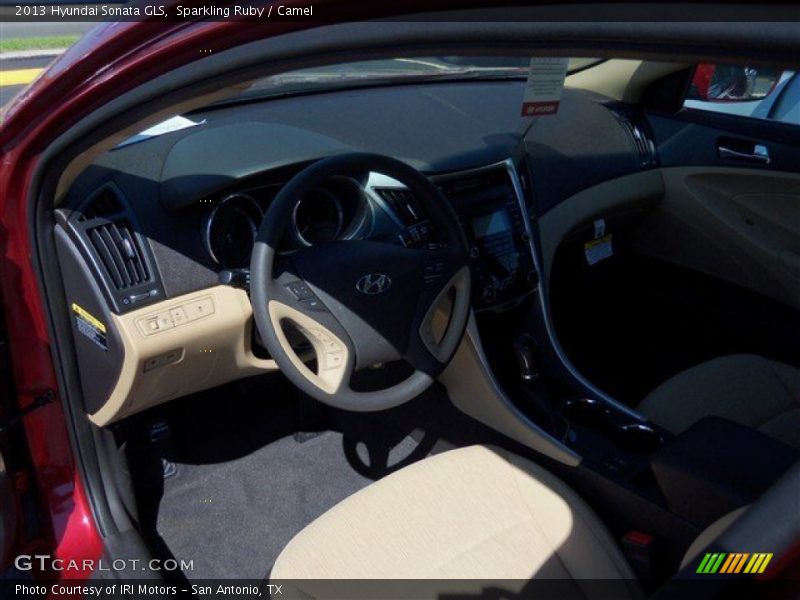 Sparkling Ruby / Camel 2013 Hyundai Sonata GLS