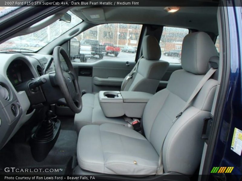 Dark Blue Pearl Metallic / Medium Flint 2007 Ford F150 STX SuperCab 4x4