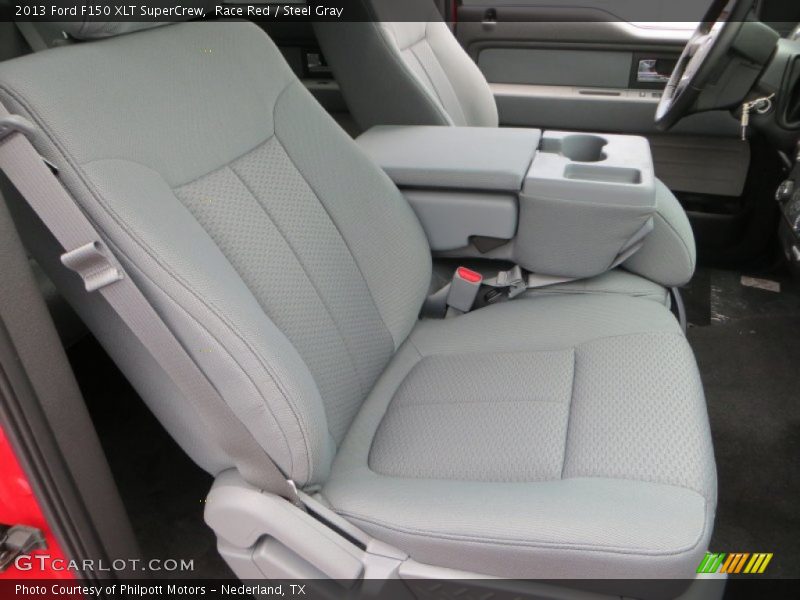 Race Red / Steel Gray 2013 Ford F150 XLT SuperCrew