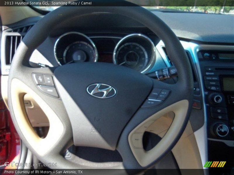 Sparkling Ruby / Camel 2013 Hyundai Sonata GLS