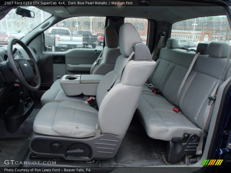 Dark Blue Pearl Metallic / Medium Flint 2007 Ford F150 STX SuperCab 4x4