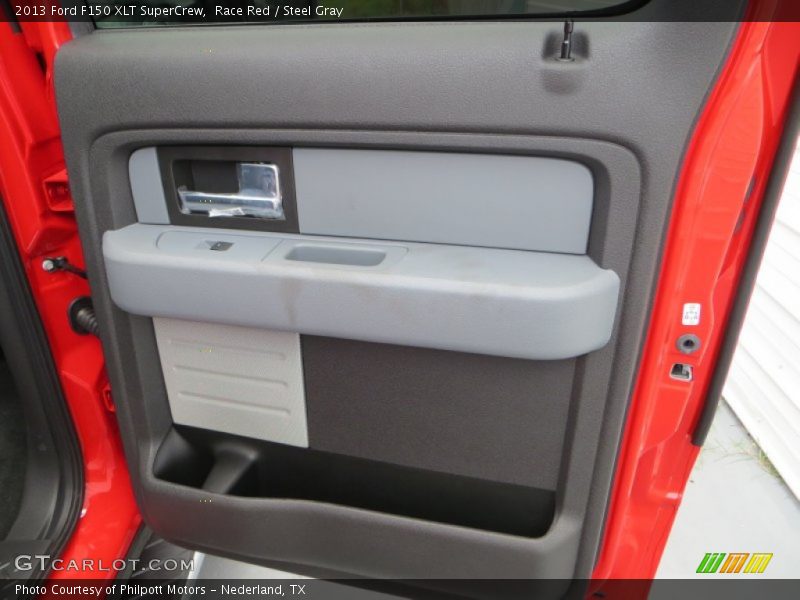 Race Red / Steel Gray 2013 Ford F150 XLT SuperCrew