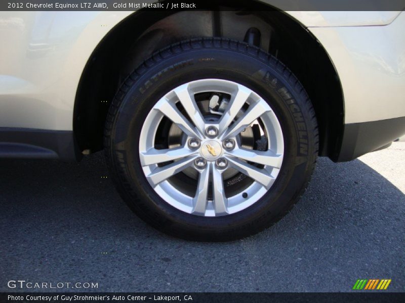 Gold Mist Metallic / Jet Black 2012 Chevrolet Equinox LTZ AWD